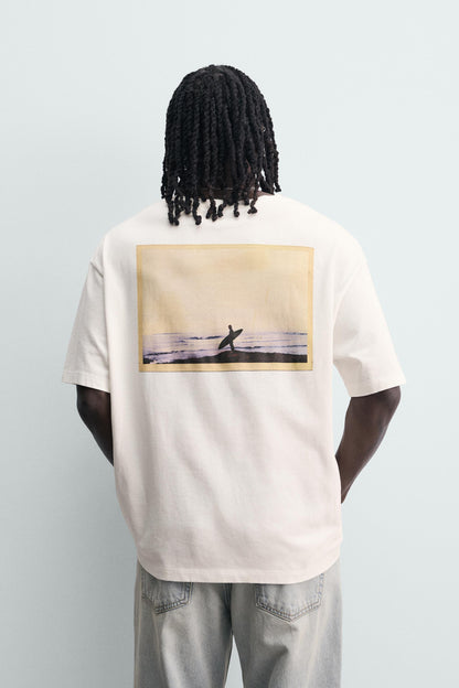 T-SHIRT COM ESTAMPADO FOTOGRÁFICO PUKAS SURF X ZARA