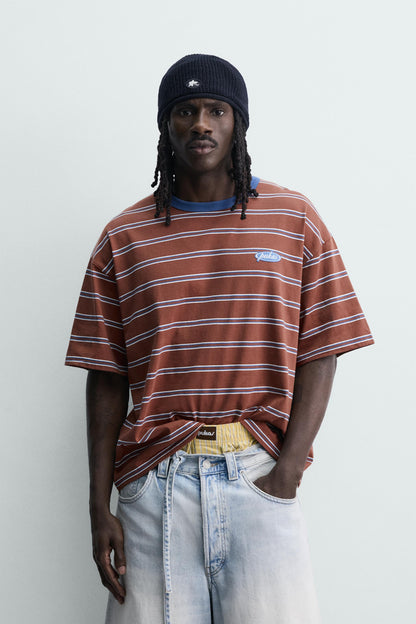 T-SHIRT JACQUARD RISCAS PUKAS SURF X ZARA
