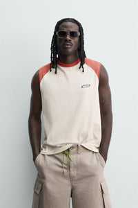 T-SHIRT TANK COLOR BLOCK PUKAS SURF X ZARA