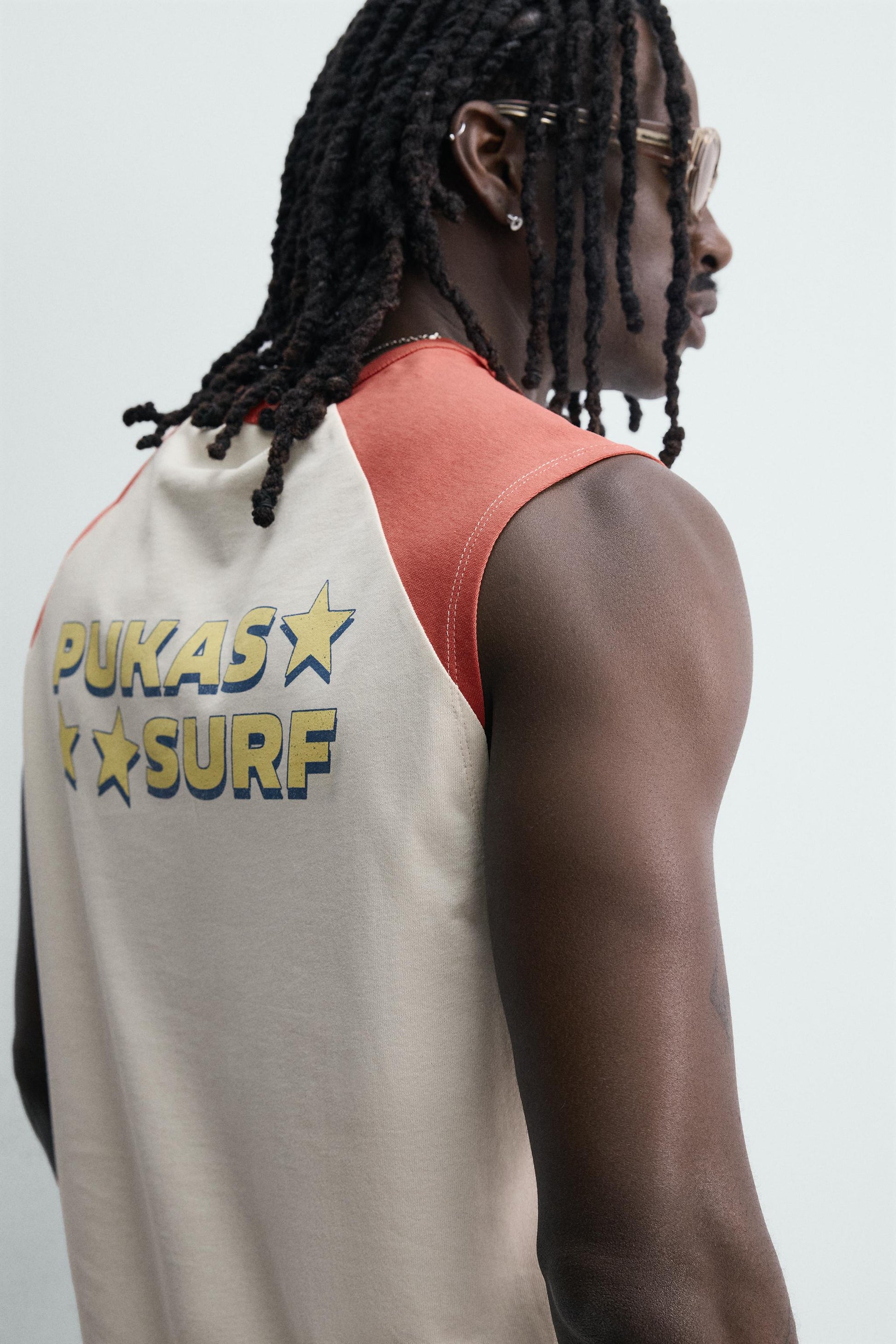 T-SHIRT TANK COLOR BLOCK PUKAS SURF X ZARA