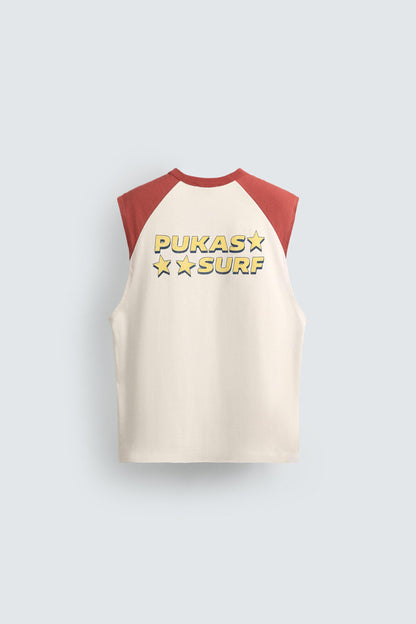 T-SHIRT TANK COLOR BLOCK PUKAS SURF X ZARA
