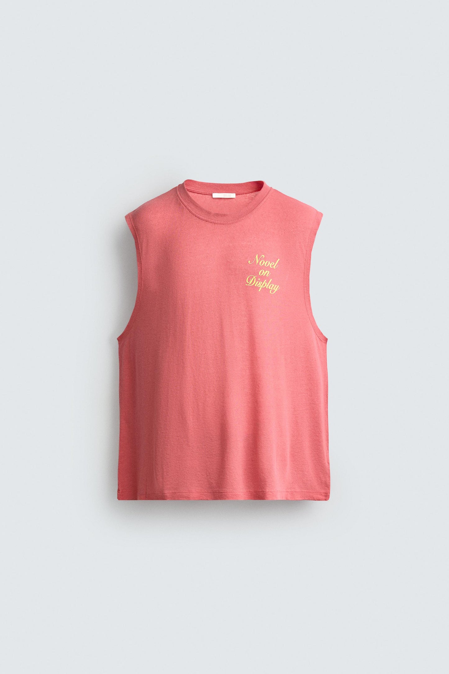 T-SHIRT TANK RELAXED FIT COM MENSAGENS ESTAMPADAS