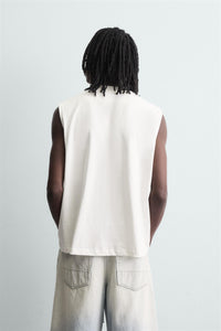 T-SHIRT DE ALÇAS LAVADA