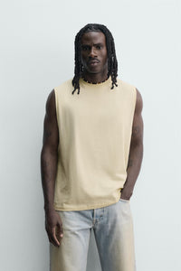T-SHIRT DE ALÇAS LAVADA