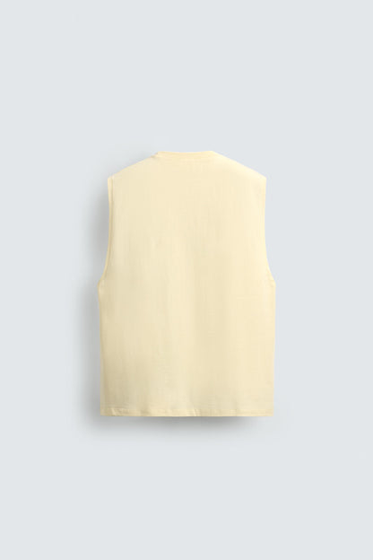 T-SHIRT DE ALÇAS LAVADA