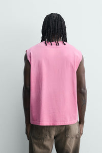 T-SHIRT DE ALÇAS LAVADA