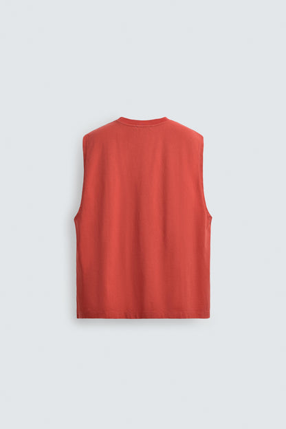 T-SHIRT DE ALÇAS LAVADA