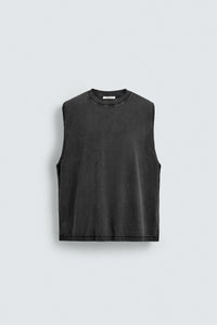 T-SHIRT DE ALÇAS LAVADA