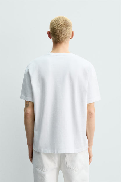 T-SHIRT HEAVYWEIGHT DE MANGA CURTA