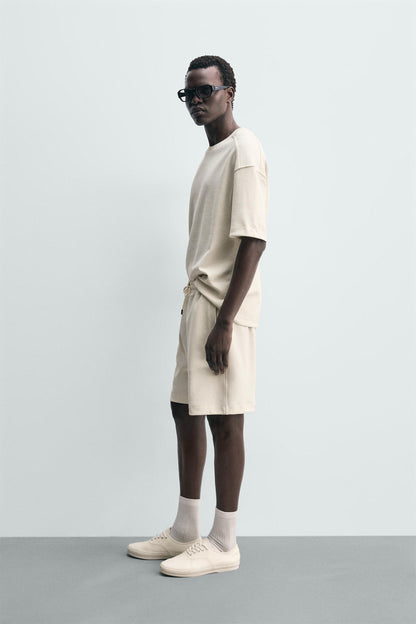 CALÇÕES BERMUDA JOGGER RELAX FIT INTERLOCK