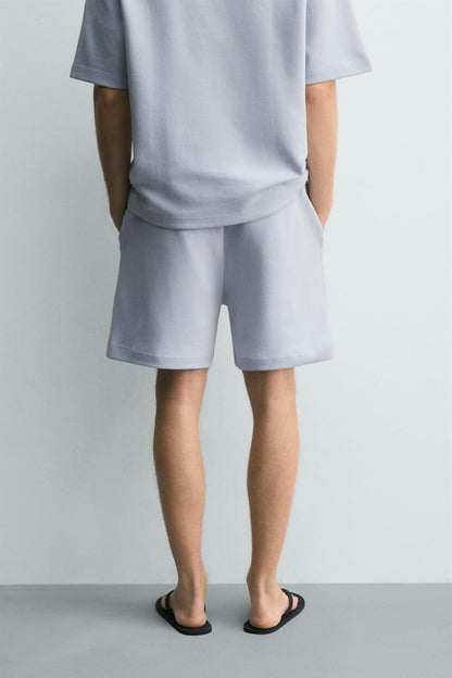 CALÇÕES BERMUDA JOGGER RELAX FIT INTERLOCK