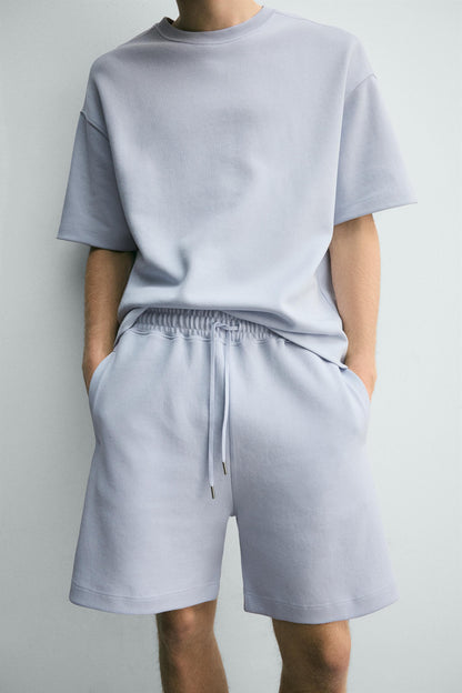 CALÇÕES BERMUDA JOGGER RELAX FIT INTERLOCK