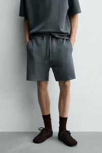 CALÇÕES BERMUDA JOGGER RELAX FIT INTERLOCK