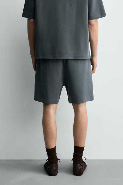 CALÇÕES BERMUDA JOGGER RELAX FIT INTERLOCK