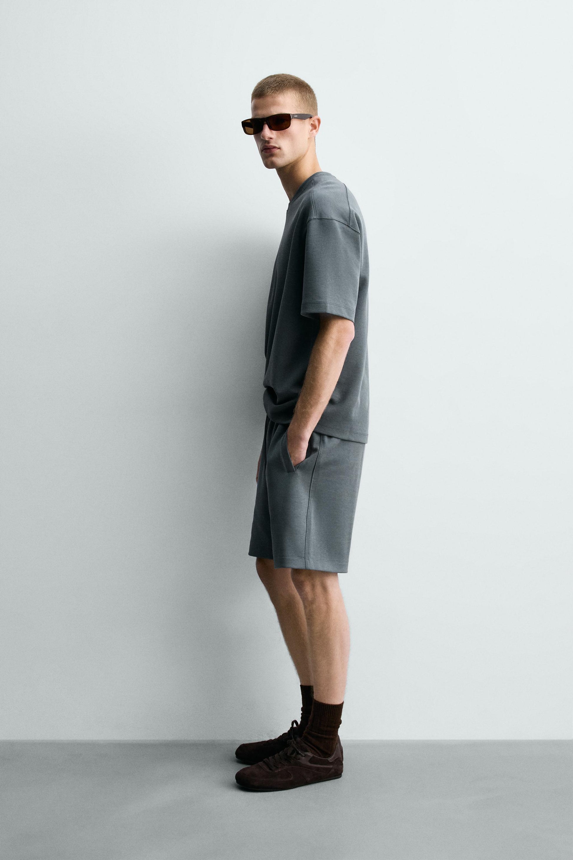 CALÇÕES BERMUDA JOGGER RELAX FIT INTERLOCK