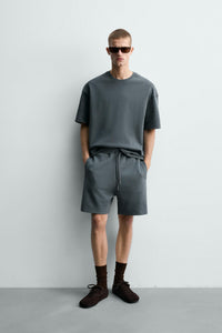 CALÇÕES BERMUDA JOGGER RELAX FIT INTERLOCK