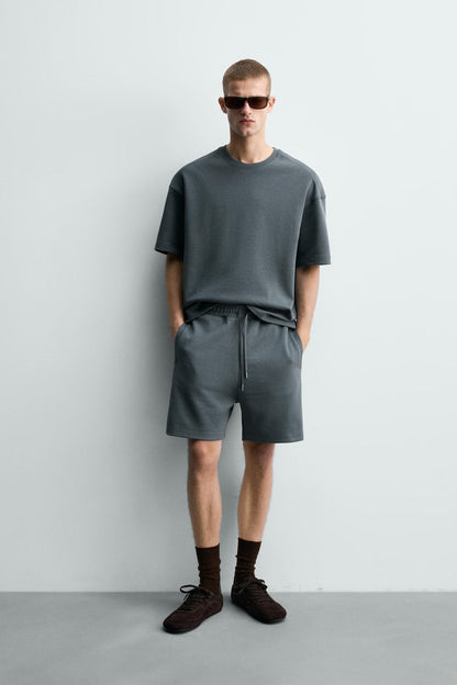 CALÇÕES BERMUDA JOGGER RELAX FIT INTERLOCK