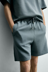 CALÇÕES BERMUDA JOGGER RELAX FIT INTERLOCK