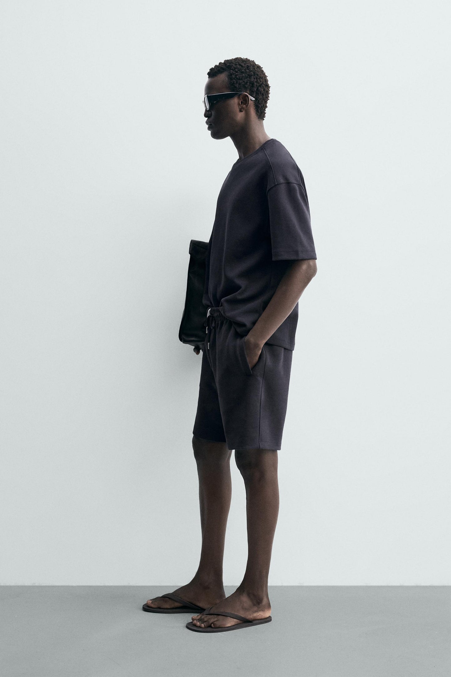 CALÇÕES BERMUDA JOGGER RELAX FIT INTERLOCK