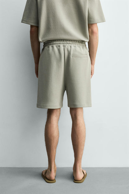CALÇÕES BERMUDA JOGGER RELAX FIT INTERLOCK