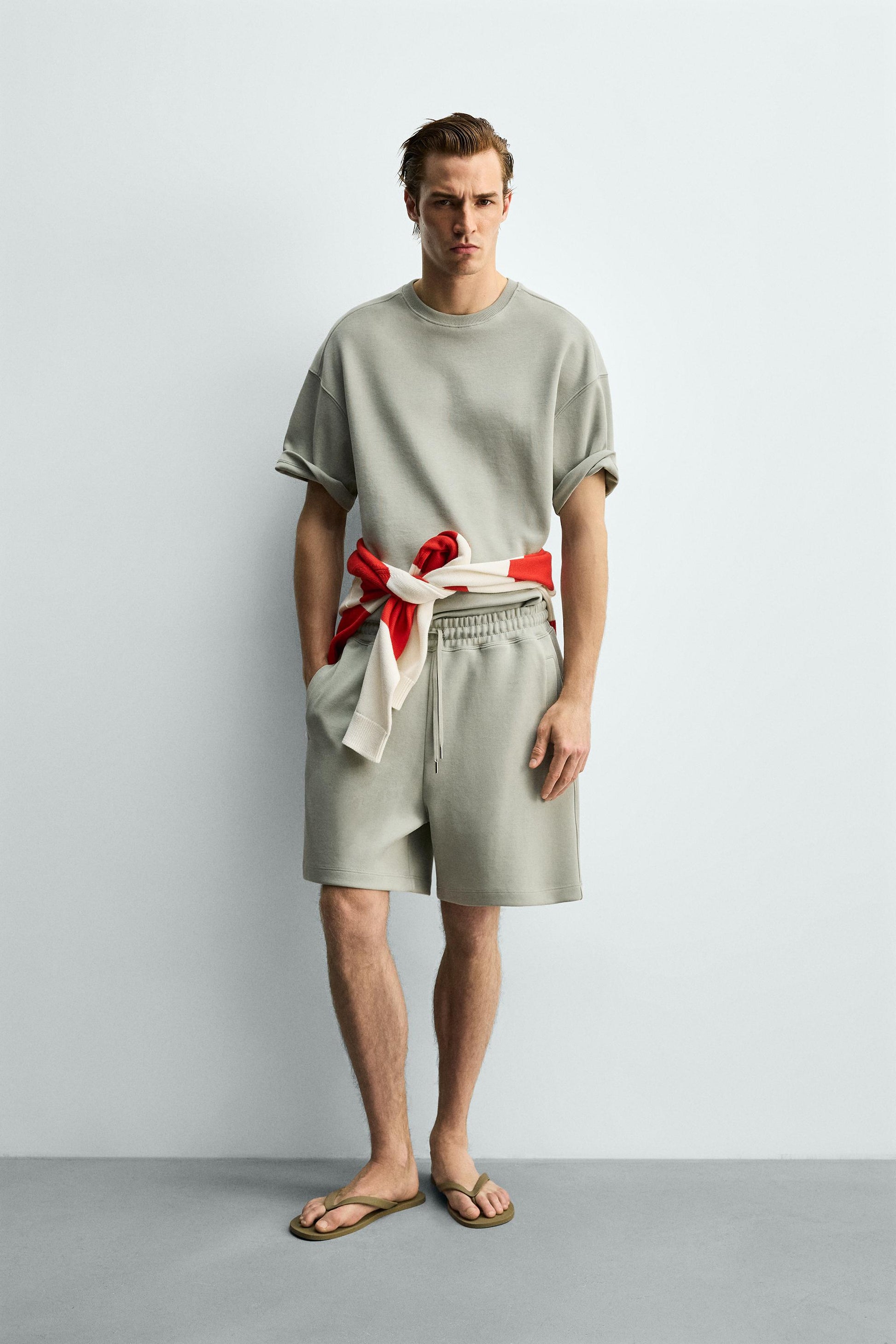 CALÇÕES BERMUDA JOGGER RELAX FIT INTERLOCK
