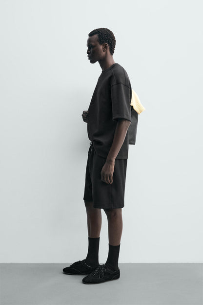 CALÇÕES BERMUDA JOGGER RELAX FIT INTERLOCK