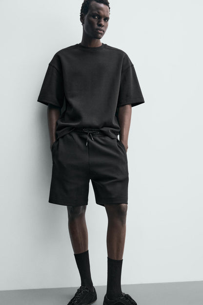 CALÇÕES BERMUDA JOGGER RELAX FIT INTERLOCK