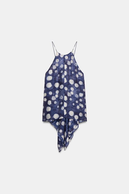 TOP ÀS BOLINHAS ZW COLLECTION - Azul
