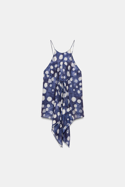TOP ÀS BOLINHAS ZW COLLECTION - Azul