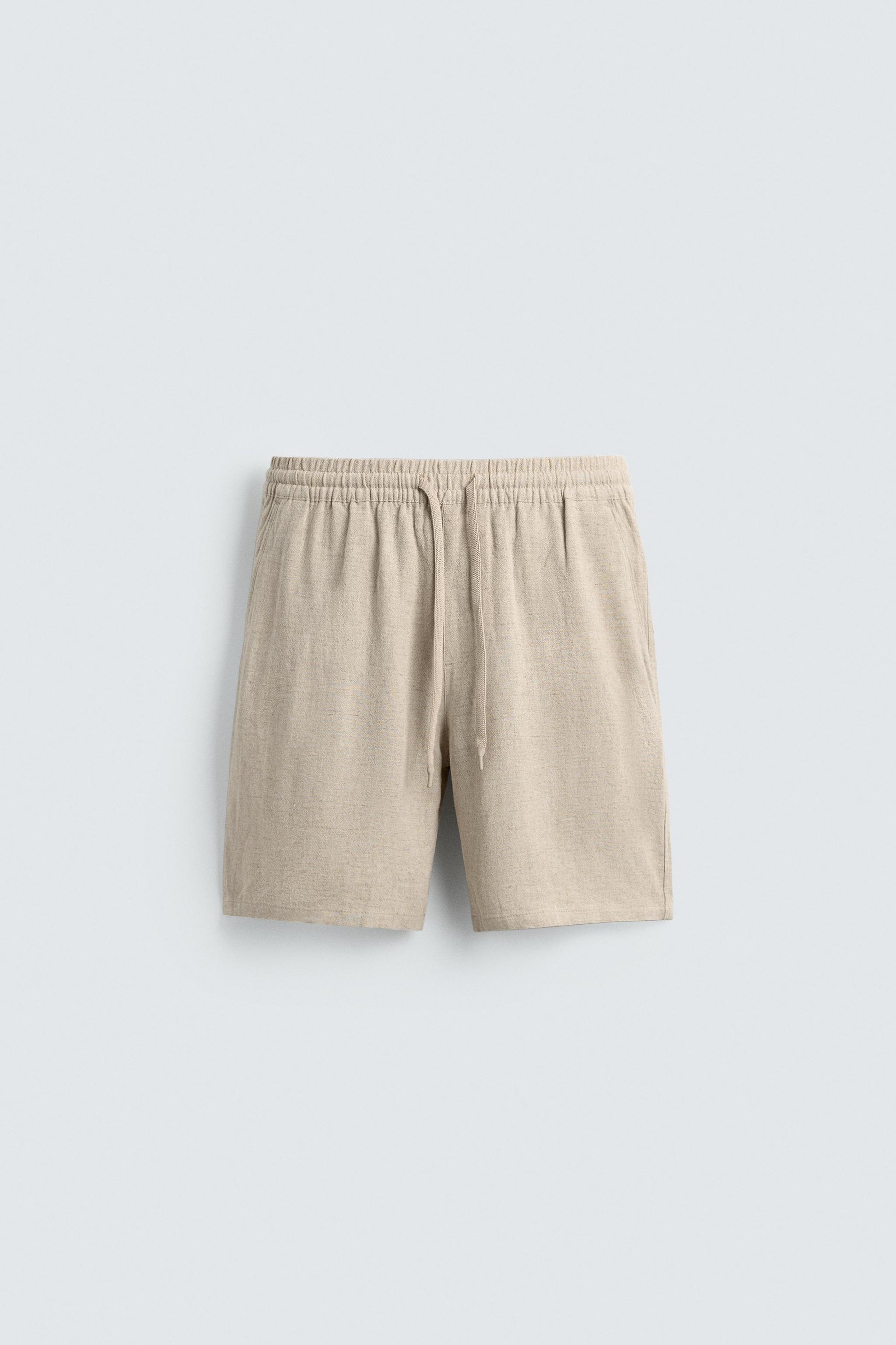 CALÇÕES BERMUDA RELAXED FIT VISCOSE-LINHO