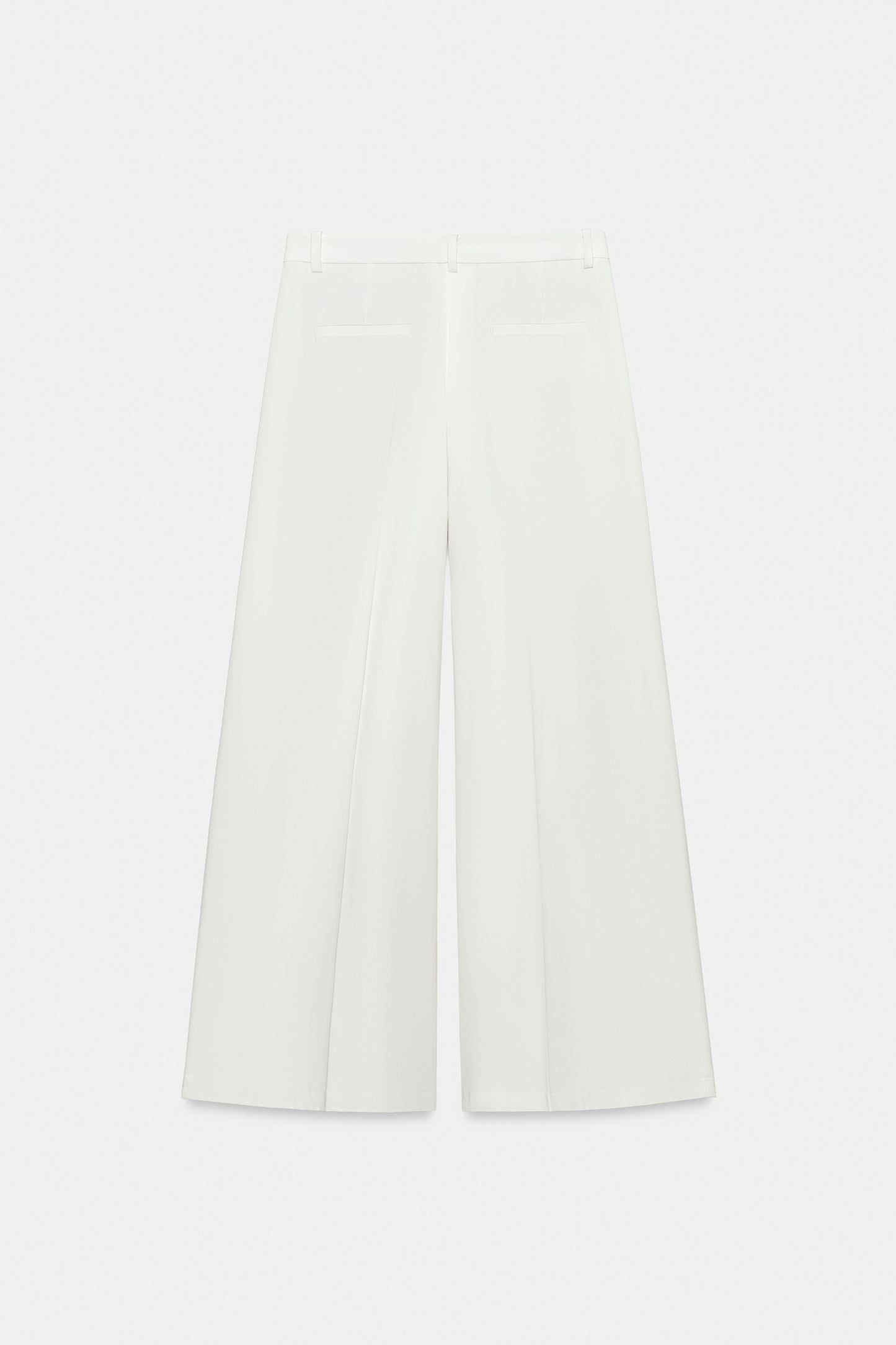 CALÇAS WIDE LEG PREGAS ZW COLLECTION - Branco