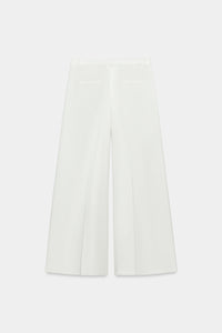 CALÇAS WIDE LEG PREGAS ZW COLLECTION - Branco