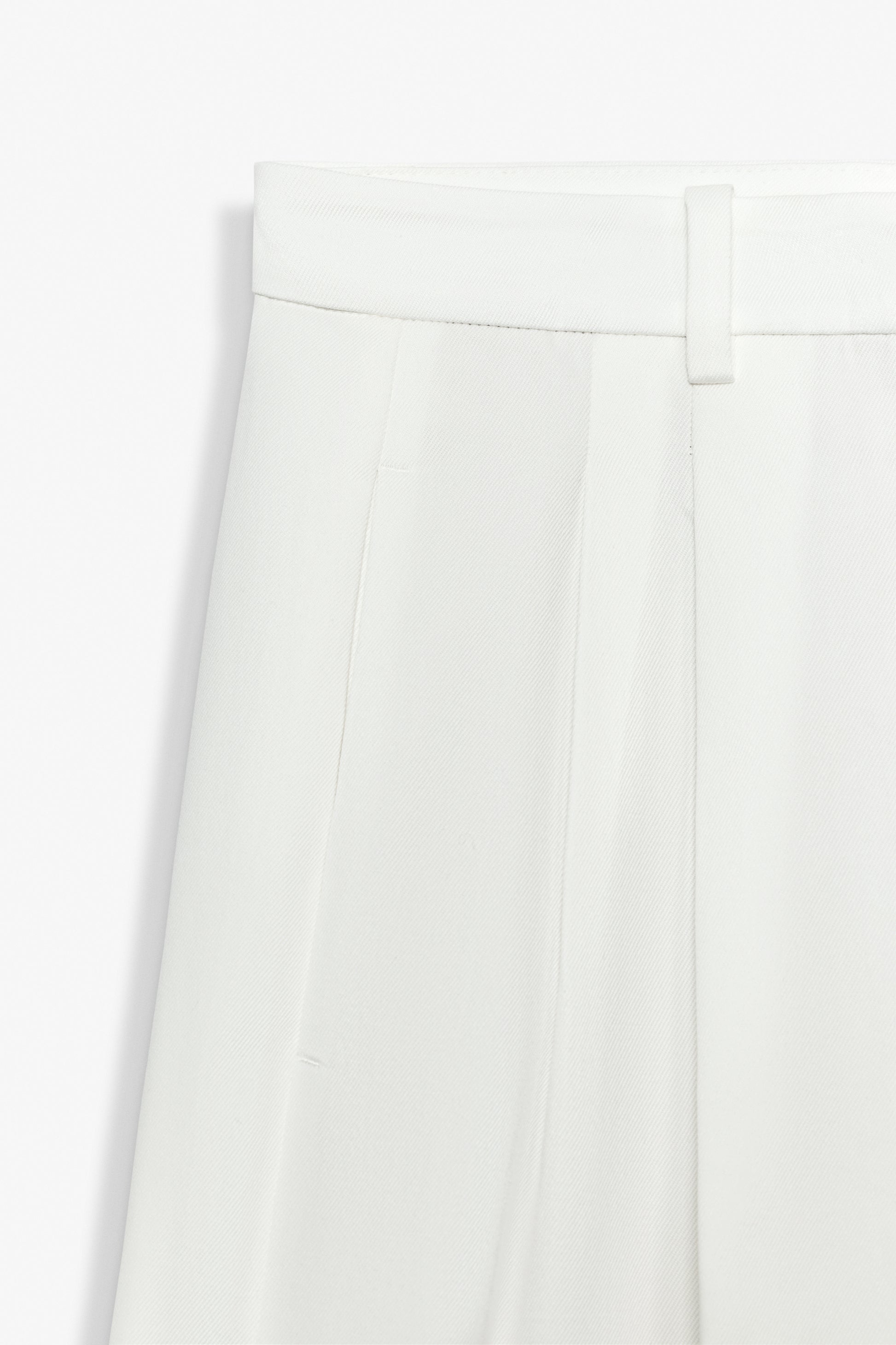 CALÇAS WIDE LEG PREGAS ZW COLLECTION - Branco