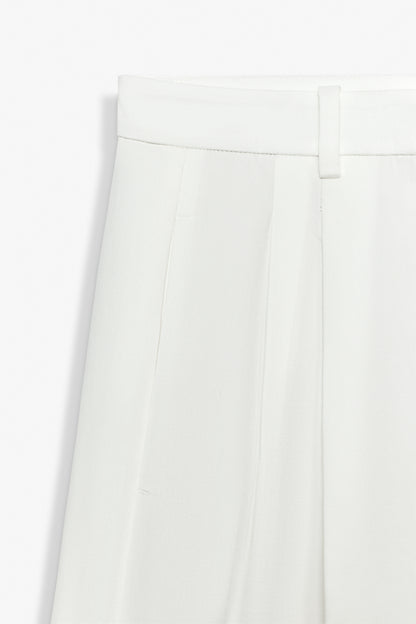 CALÇAS WIDE LEG PREGAS ZW COLLECTION - Branco