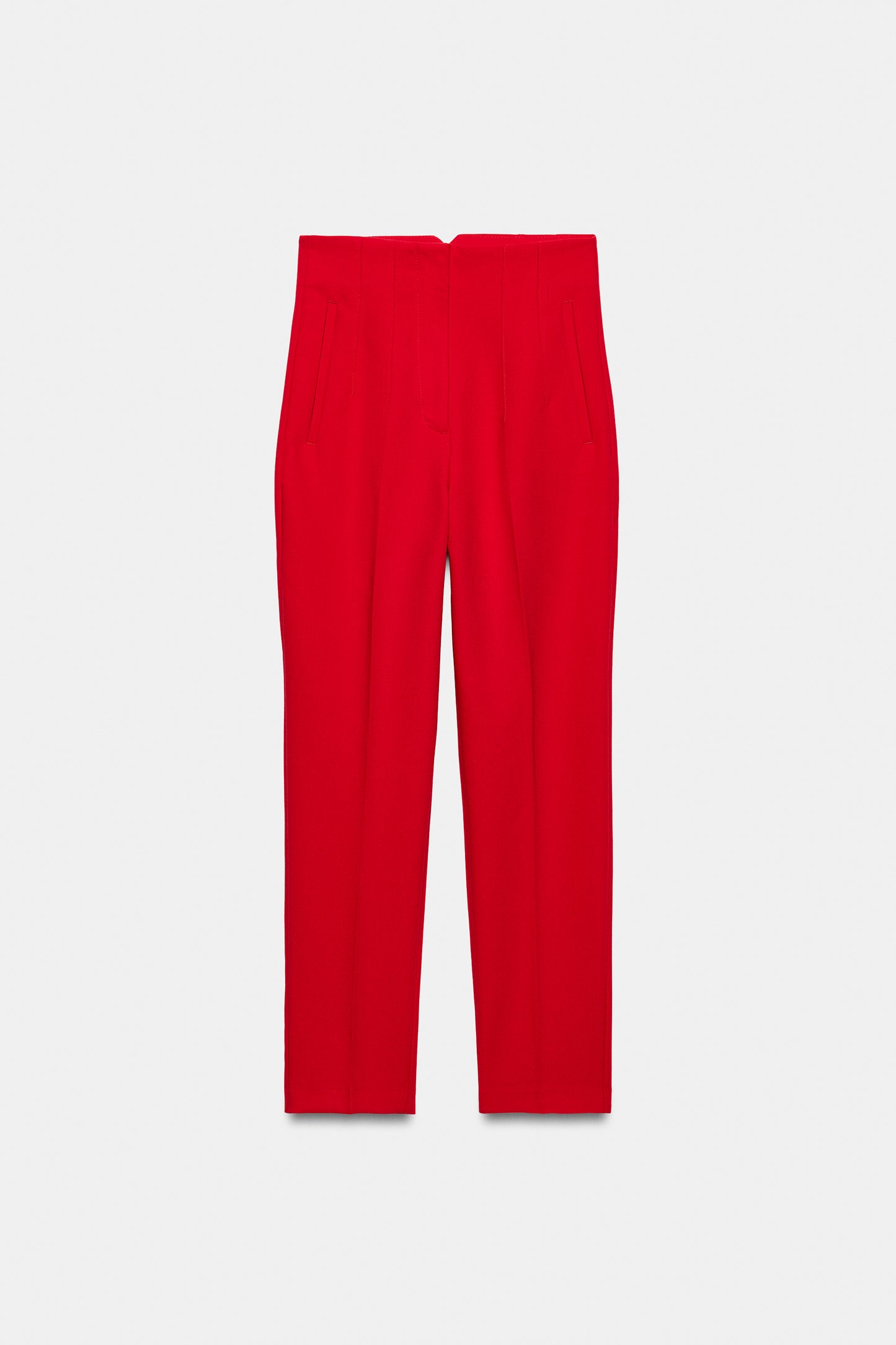 CALÇAS CINTURA SUBIDA - Vermelho-vivo