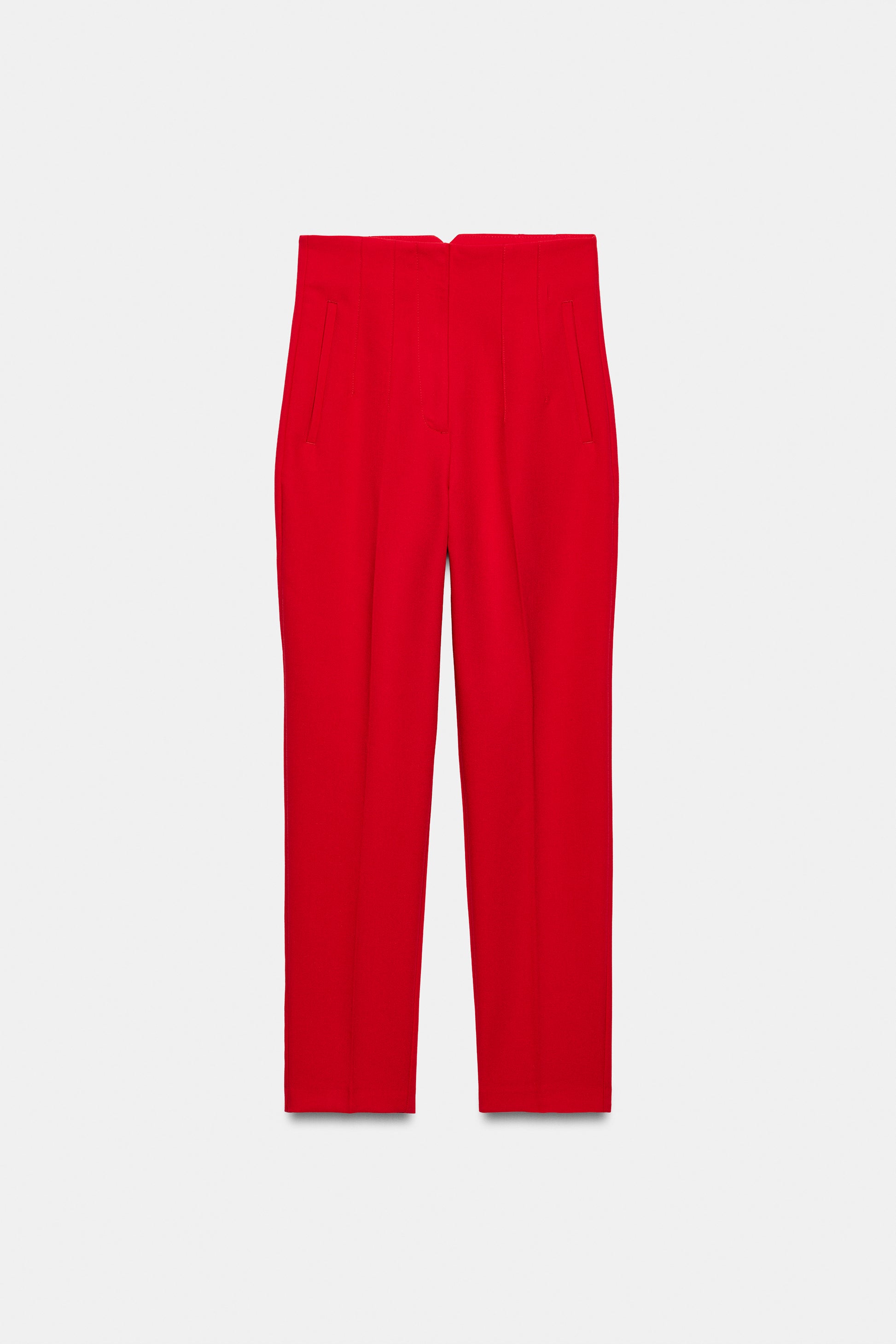 CALÇAS CINTURA SUBIDA - Vermelho-vivo
