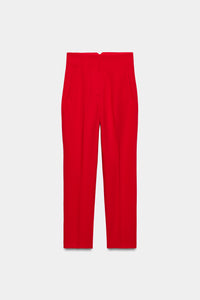CALÇAS CINTURA SUBIDA - Vermelho-vivo