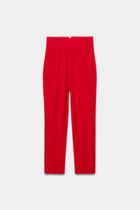 CALÇAS CINTURA SUBIDA - Vermelho-vivo