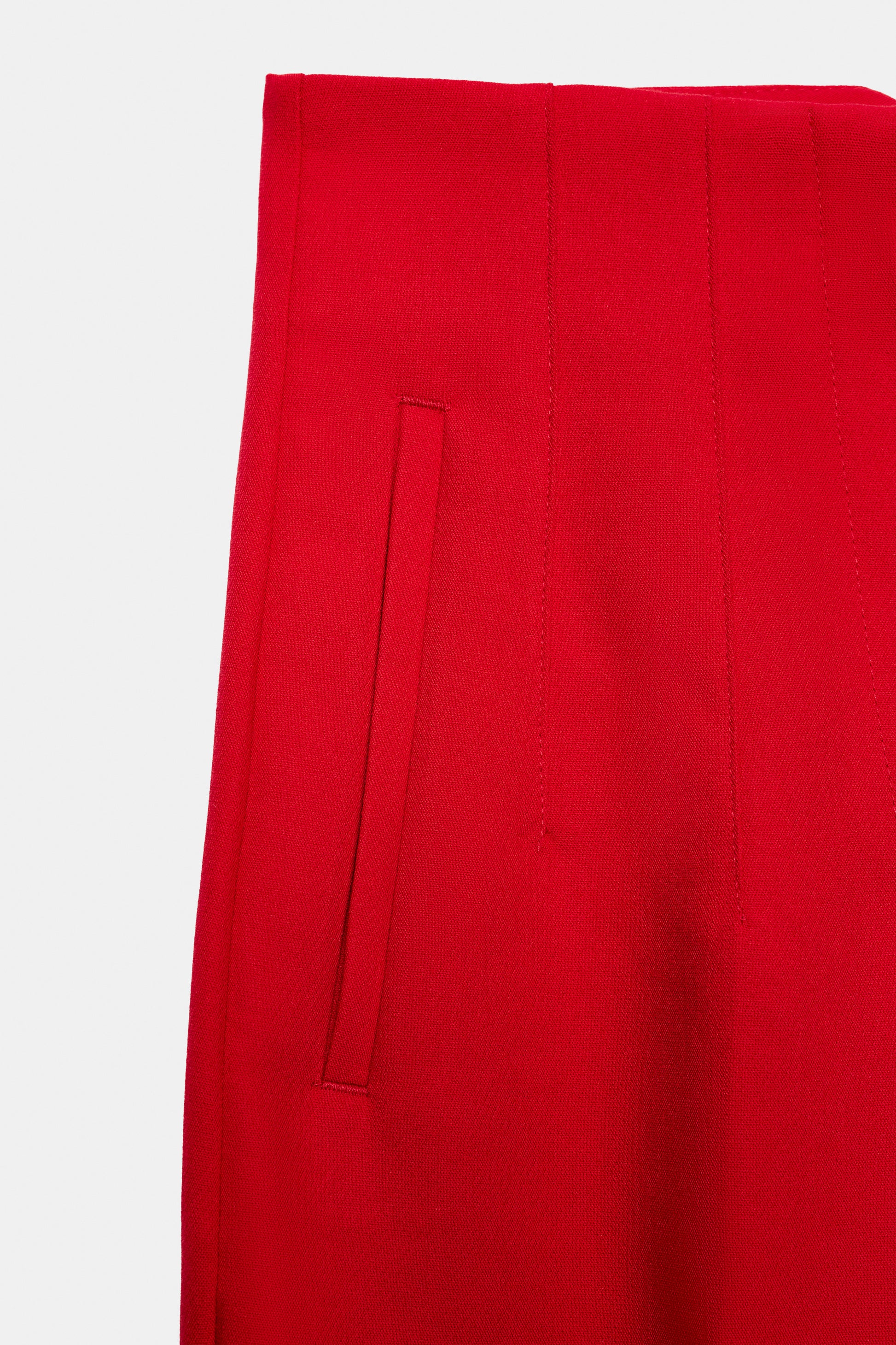 CALÇAS CINTURA SUBIDA - Vermelho-vivo