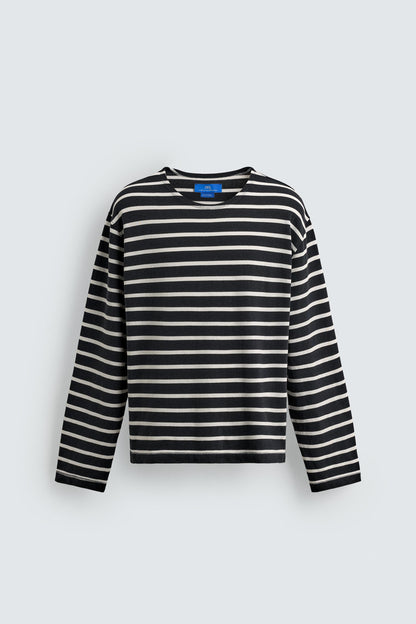 T-SHIRT JACQUARD ÀS RISCAS AARON LEVINE X ZARA