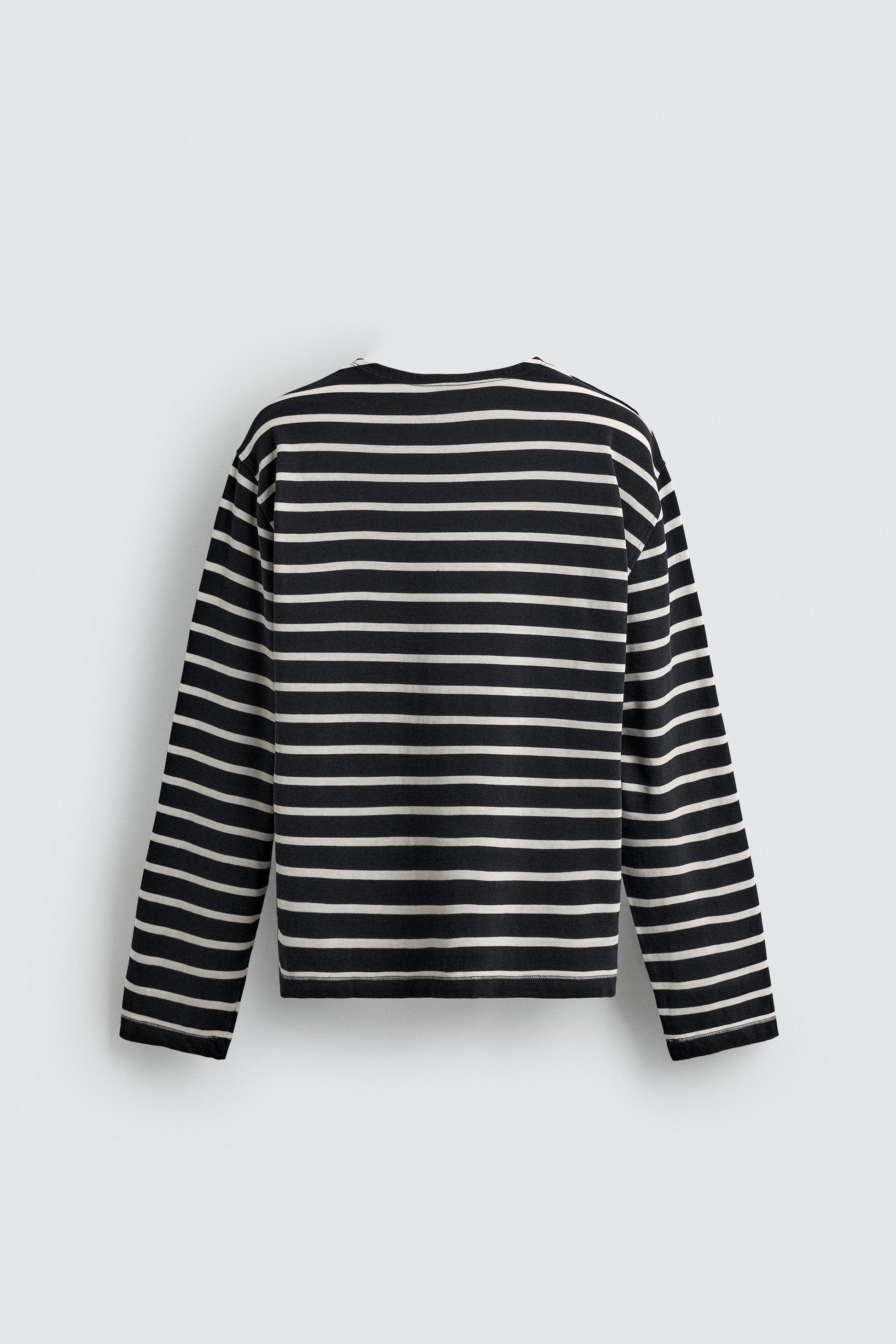 T-SHIRT JACQUARD ÀS RISCAS AARON LEVINE X ZARA