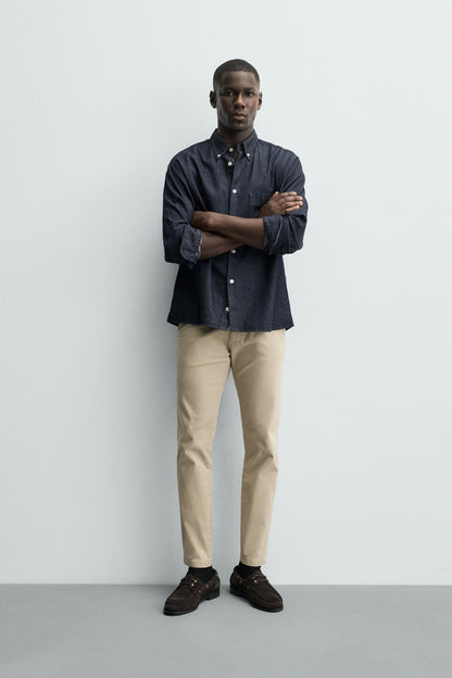 CALÇAS CHINO SKINNY FIT