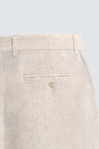 CALÇÕES BERMUDA REGULAR FIT 100% LINHO