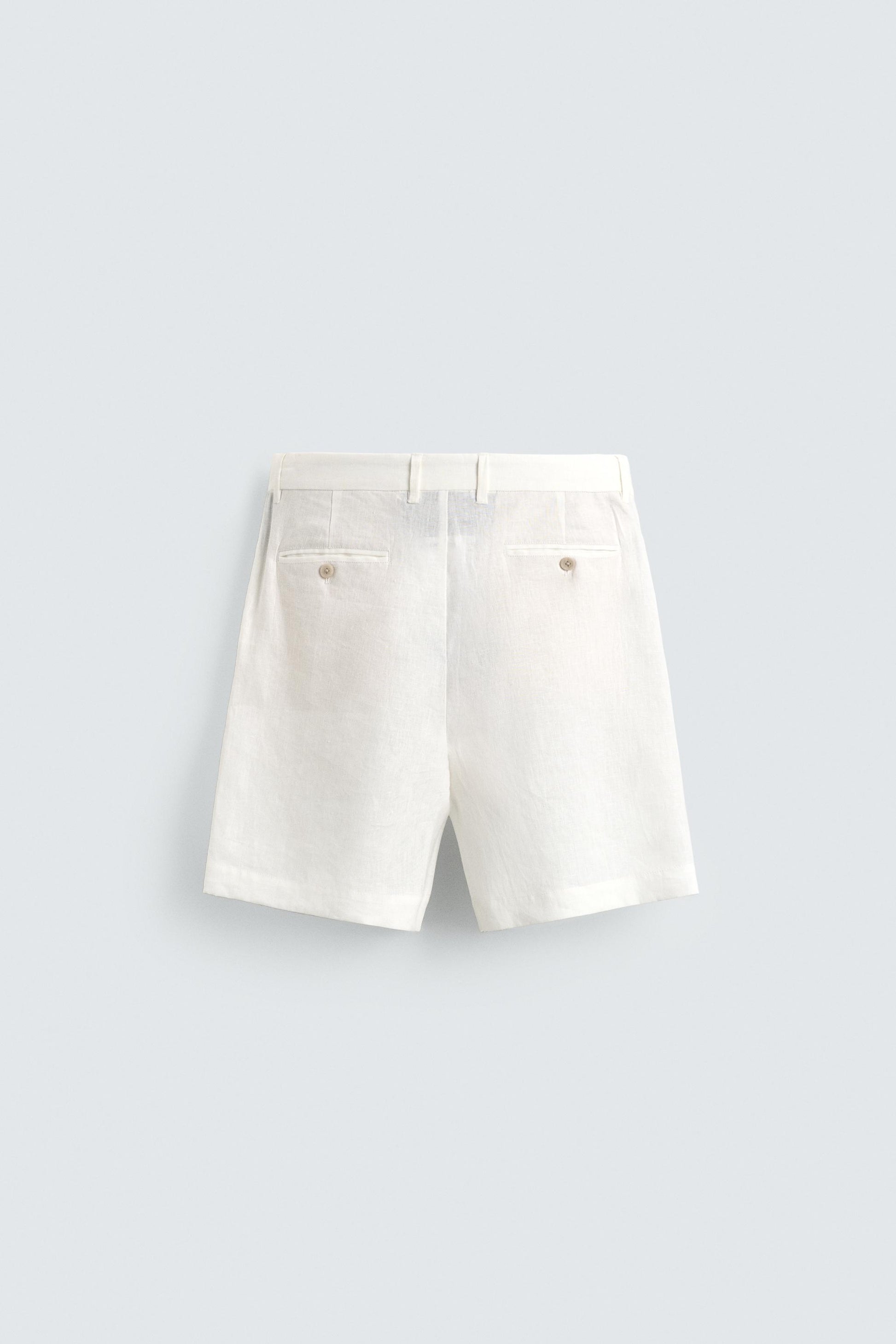 CALÇÕES BERMUDA REGULAR FIT 100% LINHO
