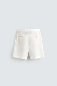 CALÇÕES BERMUDA REGULAR FIT 100% LINHO