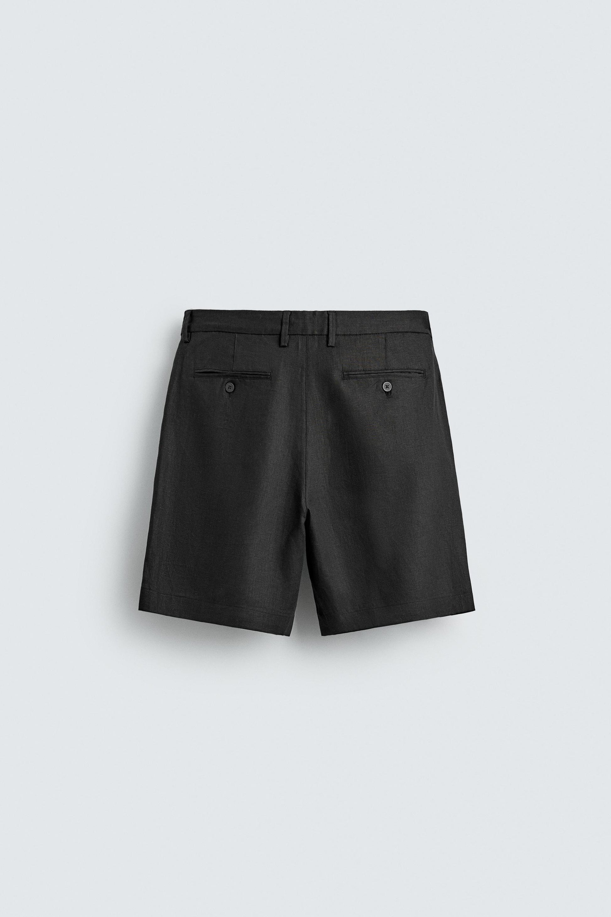 CALÇÕES BERMUDA REGULAR FIT 100% LINHO
