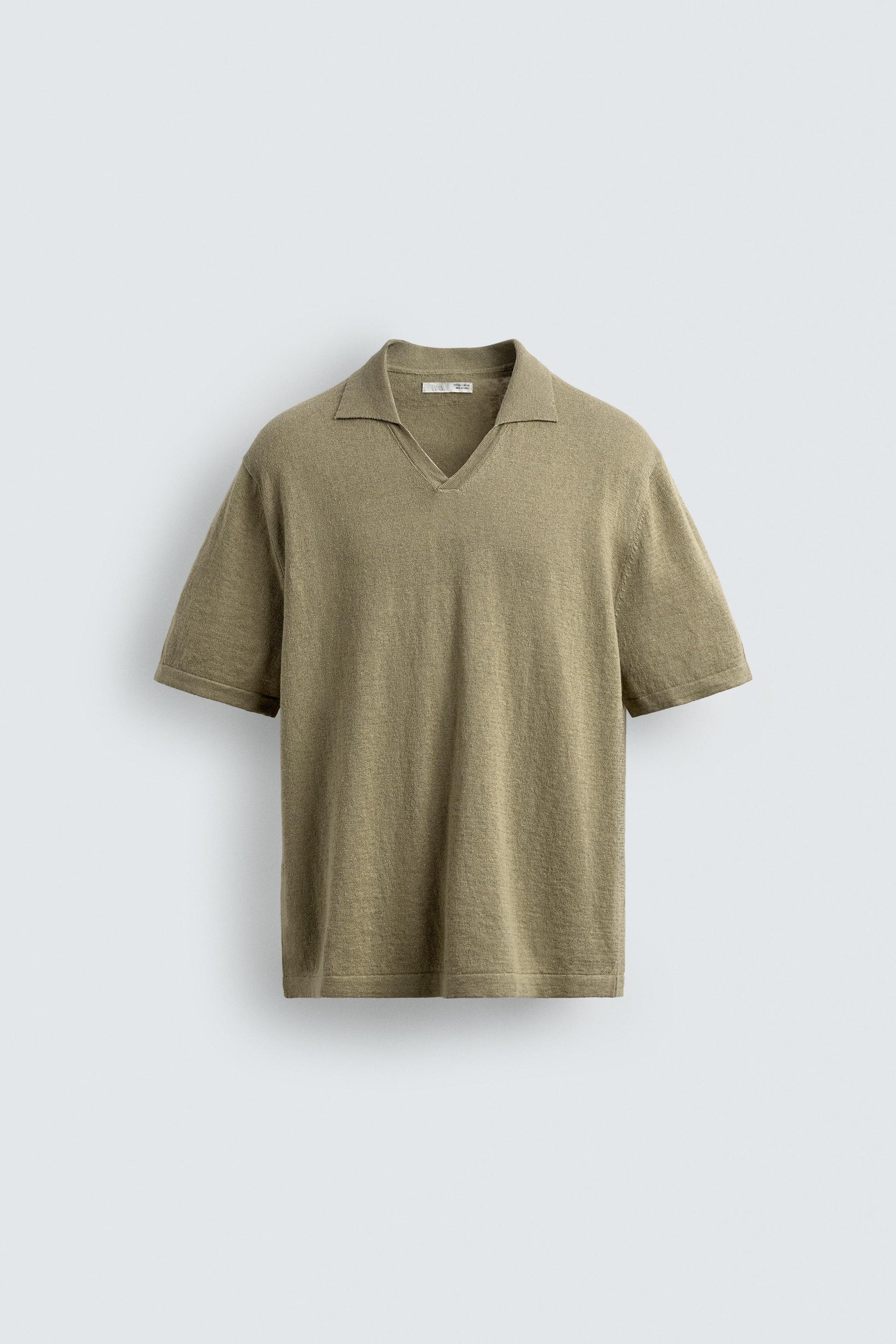 POLO DE MALHA REGULAR FIT ALGODÃO-LINHO