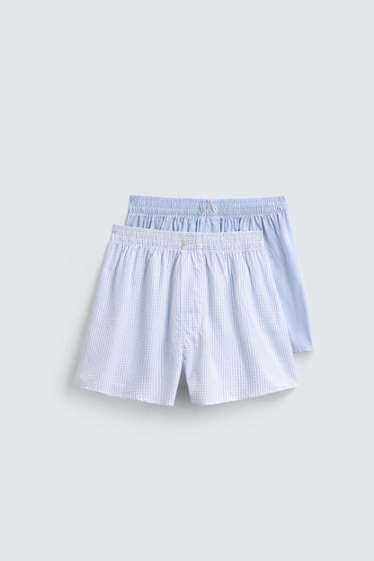 PACK DE 2 BOXERS DE POPELINA COMBINADOS