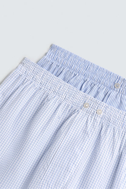 PACK DE 2 BOXERS DE POPELINA COMBINADOS