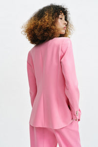 BLAZER JUSTO SEM LAPELA - Rosa